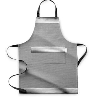 Williams Sonoma Bay Striped Kitchen Apron NEW Black White